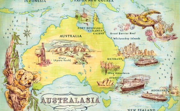 Australia Map - Jacqui Oakley