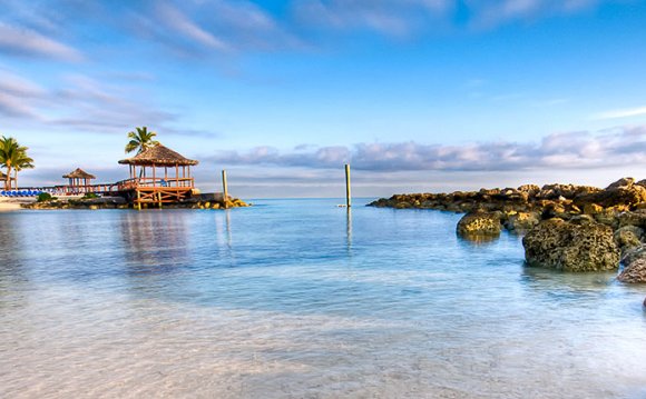 Beautiful blue skies and water