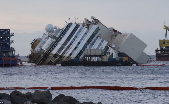 Costa Concordia in Italy freed
