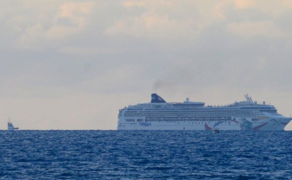 The cruise ship Norwegian Dawn