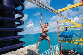 Norwegian Cruise Line's ropes course.