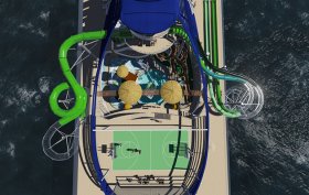 Rendering of MSC Seaside's top deck (photo: MSC Cruises) Rendering of MSC Seaside's top deck