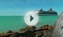 clip 647051: Cruise Ship leaving Key West Port