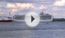 Cruise Ship Crown Princess Departing Liverpool