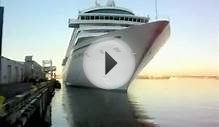 Cruise Ship Crystal Symphony docks in San Diego California