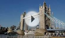 Cruise Ship Passing Under Tower Bridge in London in 4K