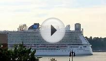 Norwegian Breakaway Cruise Liner as seen from the High